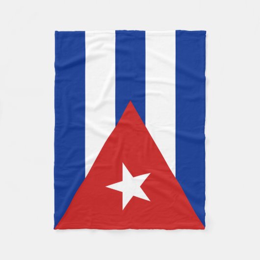 Couverture Polaire Drapeau Cuba (Devant)