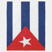 COUVERTURE POLAIRE DRAPEAU CUBAN (Devant)