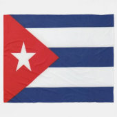 COUVERTURE POLAIRE DRAPEAU CUBAN (Devant (Horizontal))