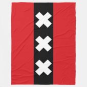 Couverture Polaire Drapeau d'Amsterdam (Devant)