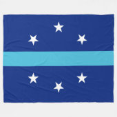 Couverture Polaire Drapeau d'Anaheim (Californie, USA) (Devant (Horizontal))