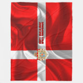 Couverture Polaire Drapeau danois (Devant)