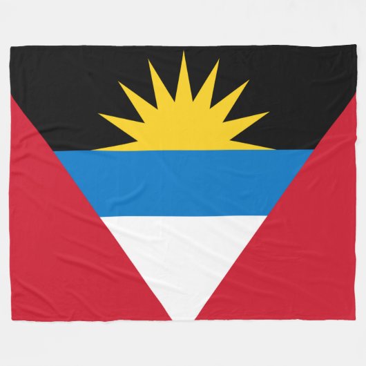 Couverture Polaire Drapeau d'Antigua-et-Barbuda (Devant (Horizontal))