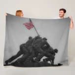 Couverture Polaire DRAPEAU d'AUGMENTER de MARINES chez IWO JIMA<br><div class="desc">GRAND CADEAU</div>