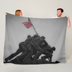 Couverture Polaire DRAPEAU d'AUGMENTER de MARINES chez IWO JIMA