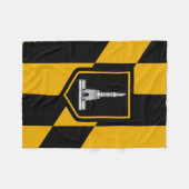 Couverture Polaire Drapeau de Baltimore, Maryland (Devant (Horizontal))