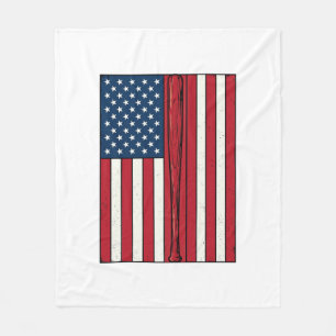 Couverture Polaire Drapeau de baseball en détresse Conception de vect