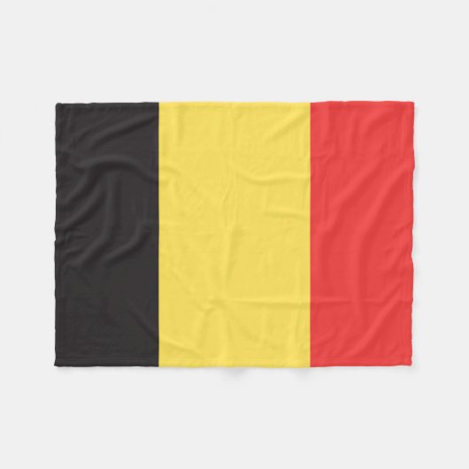 Couverture Polaire Drapeau de Belgique (Devant (Horizontal))
