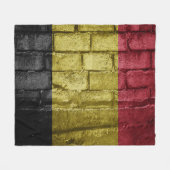 Couverture Polaire Drapeau de Belgique (Devant (Horizontal))