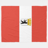 Couverture Polaire Drapeau de Berlin Fleece Blanket (Devant (Horizontal))