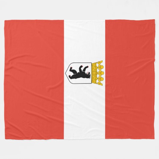 Couverture Polaire Drapeau de Berlin Fleece Blanket (Devant (Horizontal))