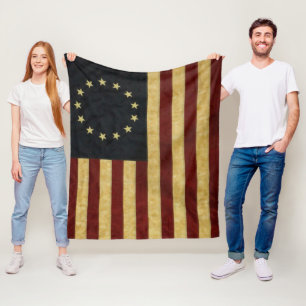 Couverture Polaire Drapeau de Betsy Ross Etats-Unis