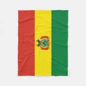 Couverture Polaire Drapeau de Bolivie patriotique (Devant)