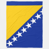 Couverture Polaire Drapeau de Bosnie-Herzégovine (Devant)