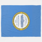 Couverture Polaire Drapeau de Boston, le Massachusetts (Devant (Horizontal))