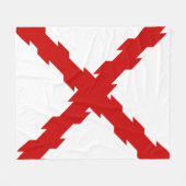 Couverture Polaire Drapeau de Bourgogne (Devant (Horizontal))