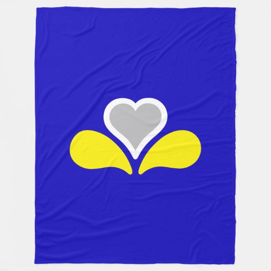 Couverture Polaire Drapeau de Bruxelles, Belgique Fleece Blanket (Devant)
