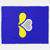 Couverture Polaire Drapeau de Bruxelles, Belgique Fleece Blanket (Devant (Horizontal))