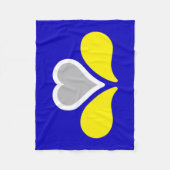Couverture Polaire Drapeau de Bruxelles, Belgique Fleece Blanket (Devant)