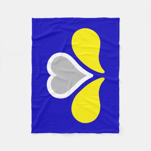 Couverture Polaire Drapeau de Bruxelles, Belgique Fleece Blanket (Devant)