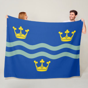 Couverture Polaire Drapeau de Cambridgeshire (Comté d'Angleterre, Roy