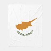 Couverture Polaire Drapeau de Chypre (Devant)