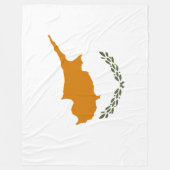 Couverture Polaire Drapeau de Chypre (Chypre grecque) (Devant)