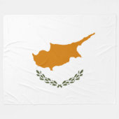 Couverture Polaire Drapeau de Chypre (Chypre grecque) (Devant (Horizontal))