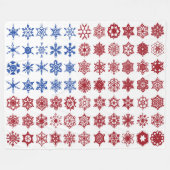 Couverture Polaire Drapeau de collage de flocon de neige du 250e anni (Devant (Horizontal))