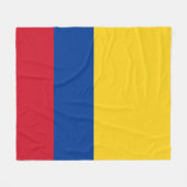 Couverture Polaire Drapeau de Colombie (Devant (Horizontal))