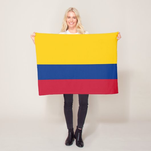 Couverture Polaire Drapeau de Colombie (En situation)