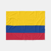 Couverture Polaire Drapeau de Colombie (Devant (Horizontal))