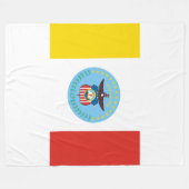 Couverture Polaire Drapeau de Columbus, Ohio (Devant (Horizontal))