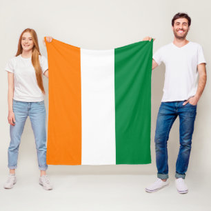 Couverture Polaire Drapeau de Côte d'Ivoire