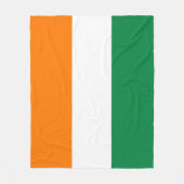 Couverture Polaire Drapeau de Côte d'Ivoire (Devant)