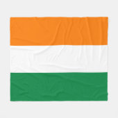 Couverture Polaire Drapeau de Côte d'Ivoire (Devant (Horizontal))