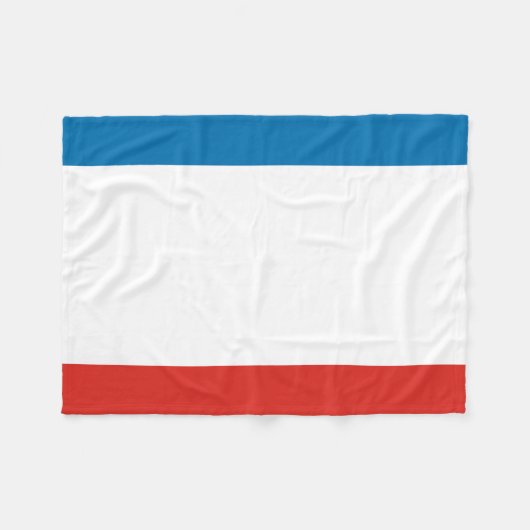 Couverture Polaire Drapeau de Crimée (Devant (Horizontal))
