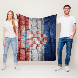 Couverture Polaire Drapeau de Croatie