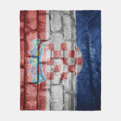 Couverture Polaire Drapeau de Croatie (Devant)