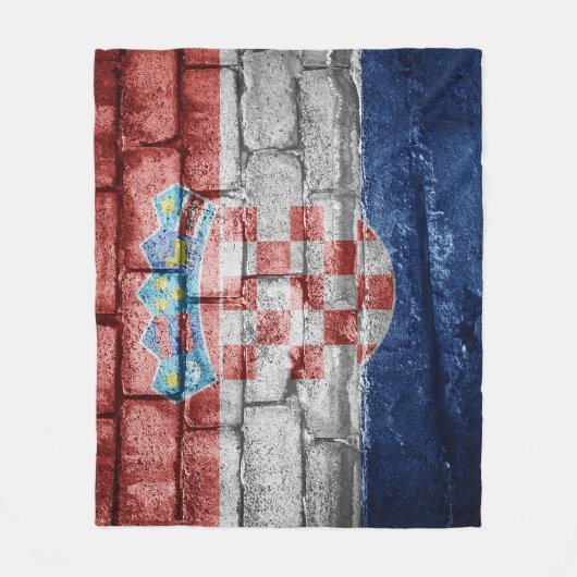 Couverture Polaire Drapeau de Croatie (Devant)