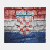 Couverture Polaire Drapeau de Croatie (Devant (Horizontal))