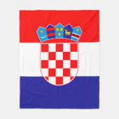 Couverture Polaire Drapeau de Croatie (Devant)