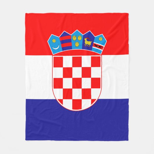 Couverture Polaire Drapeau de Croatie (Devant)
