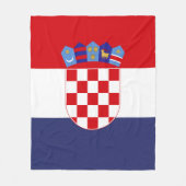 Couverture Polaire Drapeau de Croatie (Devant)