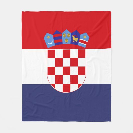 Couverture Polaire Drapeau de Croatie (Devant)