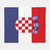 Couverture Polaire Drapeau de Croatie (Devant (Horizontal))