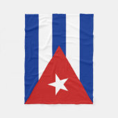 Couverture Polaire Drapeau de Cuba (Devant)