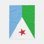 Couverture Polaire Drapeau de Djibouti (Devant)