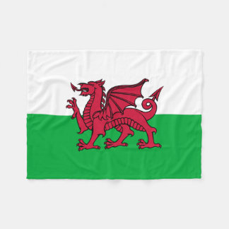 Couverture Polaire Drapeau de dragon du Pays de Galles Gallois