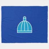 Couverture Polaire Drapeau de Durban (Afrique du Sud) (Devant (Horizontal))